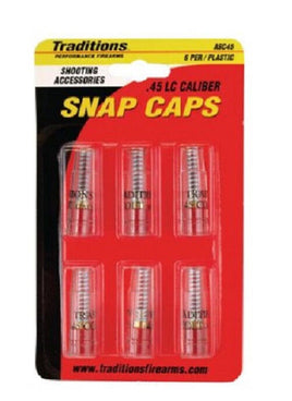 Traditions Snap Caps Plastic Cowboy Action .45 LC Pack of 6  # ASC45  New!
