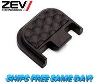 Zev Technologies Black Aluminum Honeycomb Back Plate for Glocks  BK.PLATE-AL