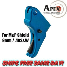 Apex Tactical Blue S&W Action Enhancement Trigger for M&P Shield 9mm/ 40S&W NEW!