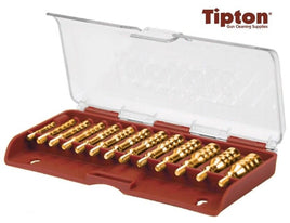 Tipton 13 Piece 8x 32 Threaded Brass Cleaning Jag Set with Case  # 749245 * New!