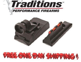 Traditions Peep Sight Fiber Optic for Non Tapered Barrels, with Screws # A1576