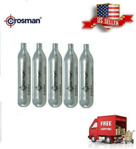 Crosman 12g Genuine POWERLET CO2 Cartridges, 5 Count, FREE SHIPPING !