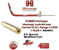 Hornady Lock-N-Load CURVED OAL Gauge C1550 + A68SPC Modified Case 6.8 Rem SPC