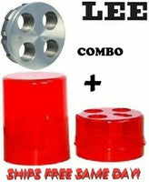 Lee Combo 4 Hole Quick Change Turret + 3-Die Round Storage Die Box # 90269+90535