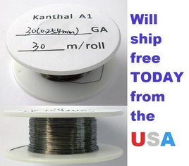 Kanthal 30 AWG 0.254mm A-1 Wire 100ft Roll (30 meters) 8.36 Ohms/ft Resistance