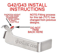 Ghost Inc G42 & G43 Pro Trigger Connector 3lb, Stainless Steel NEW!