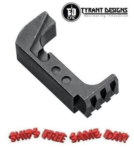 Tyrant Glock 43X/48 Extended Mag Release, BLK, STEEL TD-43x-48E-Steel-Black