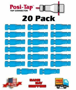 Posi-Tap PTA1618 Re-usable BLUE WIRE TAP (EX-150B, #605) 14-16 Awg, 20 PACK New!