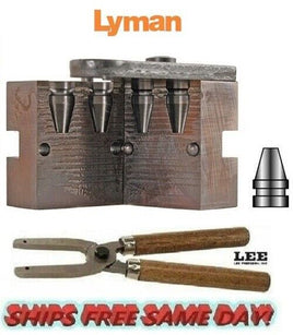Lyman 2 Cav Mold with Handles for 9mm, 356 Dia,120 Gr, Truncated Cone # 2660402