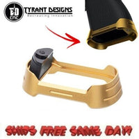 Tyrant Designs Glock 43x/48 Magwell, GOLD New! # TD-G48MW-GOLD