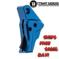 Tyrant Designs I.T.T.S.Trigger for Glock Gen3-4, Blue# TD-GTRIG-3-4-Blue-Black