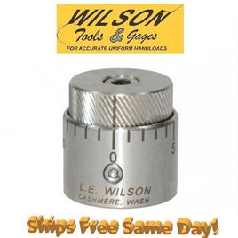 LE Wilson Chamber Type Seater Die Micro-Adjust Cap Stainless Steel NEW! SBSC-MIC
