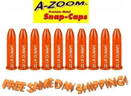 A-ZOOM 22 Long Rifle Snap Caps, Orange NEW!! # 12406