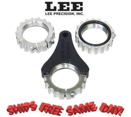 Lee Precision Ultimate Spline Drive Lock Rings w/ Wrench, Silver NEW!! # 90566