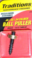 Traditions Brass Ball Puller for .45 -.50 -.54 Cal 10/32 Thread   # A1280  New!