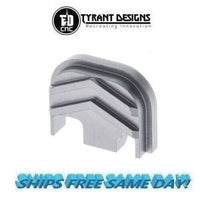 Tyrant Designs Glock Gen 1-4 Slide Cover Plate, GREY, NEW! # TD-G1-4SP-GREY