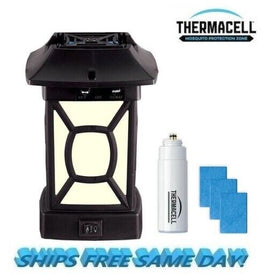 Thermacell Mosquito Patio Shield Cambridge Lantern w/3 Mat 1 Cartridge # MR9W