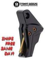 Tyrant Designs 5LB Glock 43/43x/48 Trigger Black, Gold # TD-G43TRIG-Black-Gold