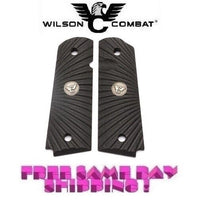 Wilson Combat 1911 Full Size Grips, Starburst G10, Blk, Beveled Bottom # 351AAFS