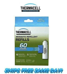 Thermacell Original Mosquito Repellent Refills, 60 Hours, 5 PACK! NEW! # RB5