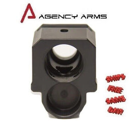 Agency Arms 417 Single Port Compensator Glock 17, 19, 34 Gen 3 9mm # 417S-G3-BLK