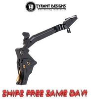 Tyrant Designs I.T.T.S Glock Gen 3-4 Trigger Black TD-GTRIG-3-4-Black-Gold-BAR