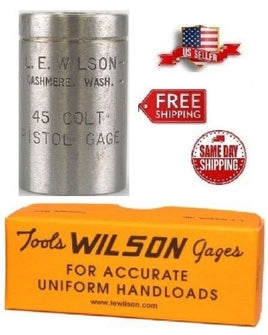 L.E. Wilson Max Cartridge Gauge 45 Colt # PMG-45C  Brand New Free Shipping!