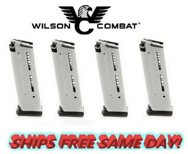 Wilson Combat FOUR 1911 Elite Tactical Magazines, 9mm Full-Size 10 Rnd # 500-9