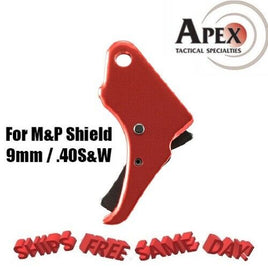 Apex Tactical Action Enhancemnt Aluminum Red Trigger for M&P Shield S&W 9mm .40