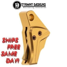 Tyrant Designs I.T.T.S.Trigger for Glock Gen3-4, GOLD# TD-GTRIG-3-4-Gold-Gold