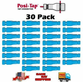 Posi-Tap PTA1618 Re-usable BLUE WIRE TAP (EX-150B, #605) 14-16 Awg, 30 PACK New!