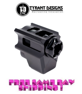 Tyrant Designs T-Comp Glock Compensator, BLACK Gen 3 # TD-TCOMPG3-blk/blk