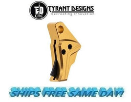 Tyrant Designs Glock Gen 5 Compatible Trigger, GOLD/BLACK #TD-GTRIG-5-GOLD-BLACK