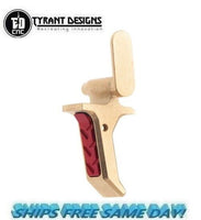 Tyrant Designs Sig Sauer P320 Drop in Trigger Gold,Red # TD-P320-TRIG-Gold-Red