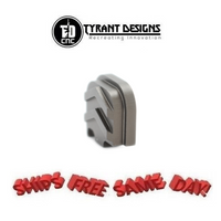 Tyrant Designs Glock Gen 5 Slide Cover Plate, ALUMINUM New! # TD-G5SP