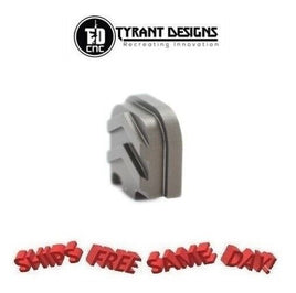 Tyrant Designs Glock43 Slide Cover Plate, GREY NEW!! # TD-G43SP-G