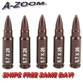 A-ZOOM Action Proving Dummy Round  Snap Cap FN 5.7 x 28mm  5 Pack  # 15130  New!