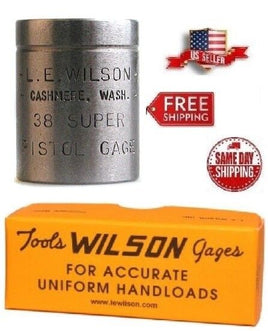 L.E. Wilson Max Cartridge Gauge * 38 Super  # PMG-38U * Brand New Free Shipping!