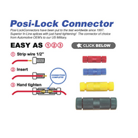 Posi-Tap/Lock 10-12 Ga Reuseable Wire Connectors, 10 PACK! PTA1012Y+PL1012Y New!