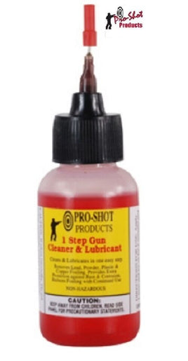 Pro-Shot 1-Step Bore Cleaning Solvent and Lubricant 1 oz Needle Bottle # 1STEP-1