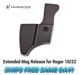 Volquartsen Extended Magazine Release for 10/22 & 10/22 Magnum, Black # VC10MR-B