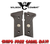 Wilson Combat G10 Grips, Checkered, Black for Beretta Vertec # 794-FS-VT-BLK