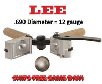 Lee 1-Cavity Bullet Mold (690 Diameter) 12 gauge - Round Ball  # 90978  New!