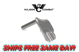 Wilson Combat 1911 Retro Checkered Tab Lever Thumb Safety, Stainless # 695S