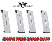 Wilson Combat FOUR 1911 .45 ACP 8-Round Magazines With Pad NEW! # 47DC