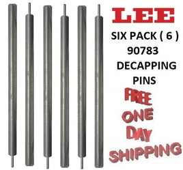 Lee Universal Depriming and Decapping Die Pin SIX PACK ( 6 ea.)  90783 New