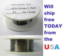 Kanthal 28 AWG 0.3204mm A-1 Wire 100ft Roll (30 meters) 5.27 Ohms/ft Resistance