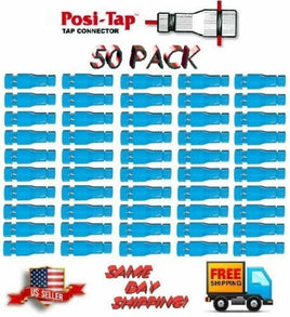 Posi-Tap PTA1618 Re-usable BLUE WIRE TAP (EX-150B, #605) 14-16 Awg, 50 PACK New!