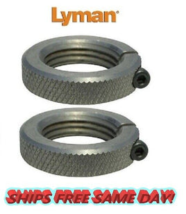 Lyman TWO PACK Steel Split Lock Rings for 7/8 x 14 Dies # 7631304 New!