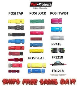 Posi Products 1 EACH Posi Tap, Lock, Seal, Twist, Plug and Fuse Holders 23 PACK!